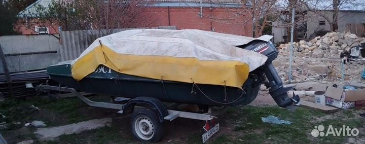 Лодка, Мотор Yamaha 25, Прицеп