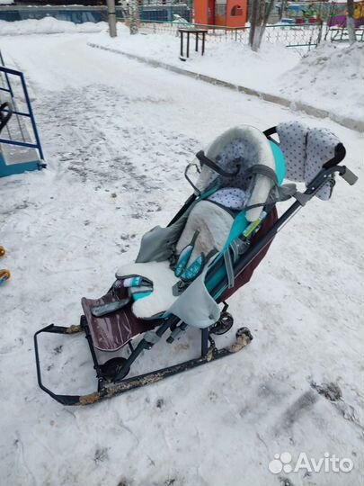 Детские санки коляска ника 7 8