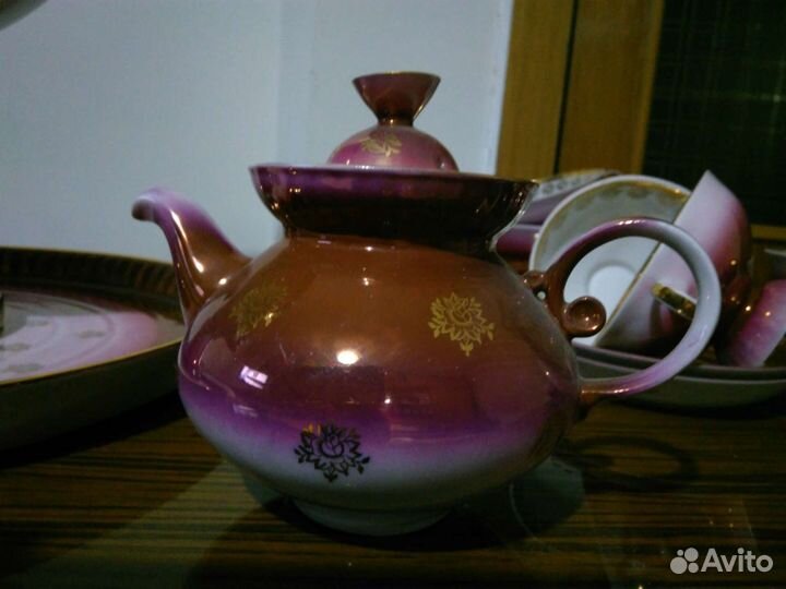 Сервиз чайный с самоваром фарфор
