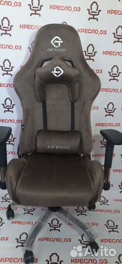 Кресло игровое GTracer коричневое