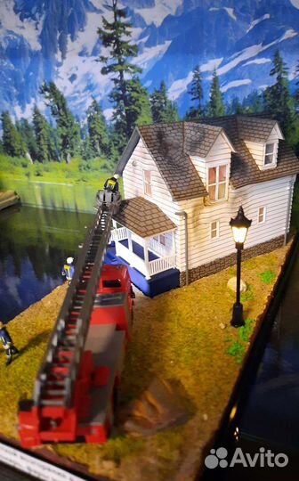 1:87 Диорамы 5 разных пожар, рыбалка