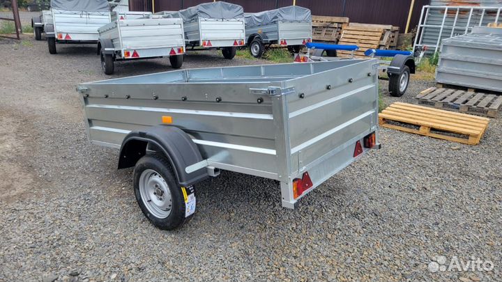 Легковой оцинкованный прицеп 2.2/1.3 борт 0.5 м