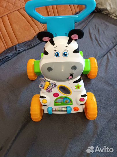 Машинка каталка толокар с ручкой