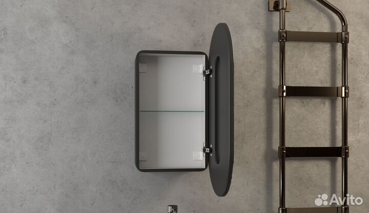 Шкафчик с зеркалом в ванную новый