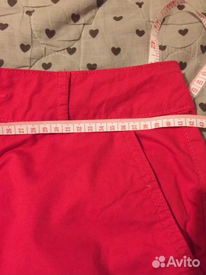 Шорты женские красные хлопок 46