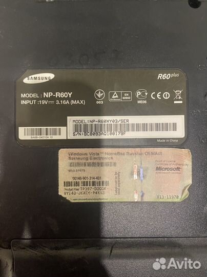 Ноутбук samsung