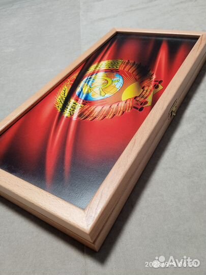 Нарды печать Герб СССР, бук, средние