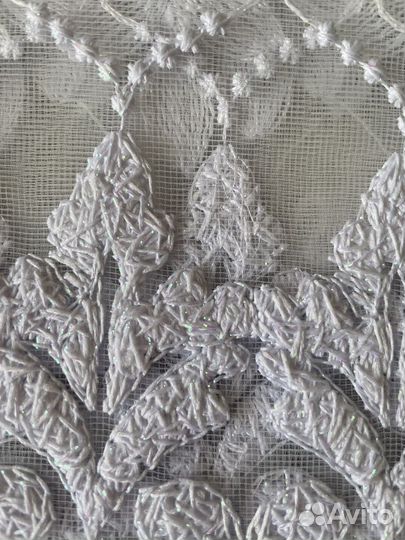 Тюль-штора белая