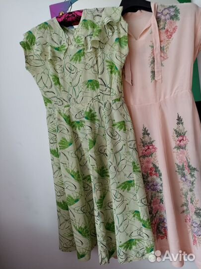 Платья из крепдешина винтаж