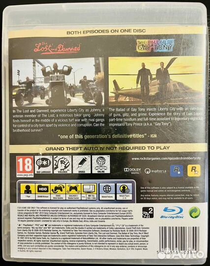 Grand Theft Auto (Gta) Episodes From Liberty Ps3