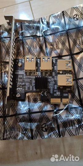 Разветвитель pci-e x1 на 4 pci-e x16