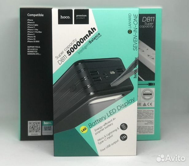 Внешний аккумулятор Hoco DB11 50000mAh (оригинал)