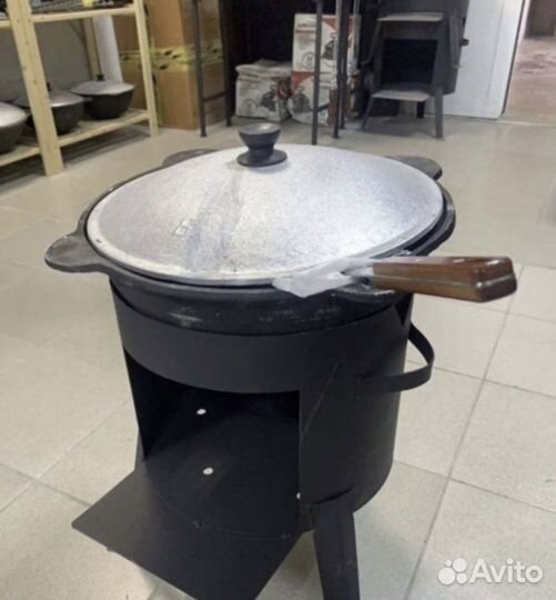 Казан чугунный узбекский