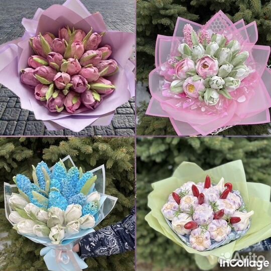 Зефирный букет, зефир ручная работа