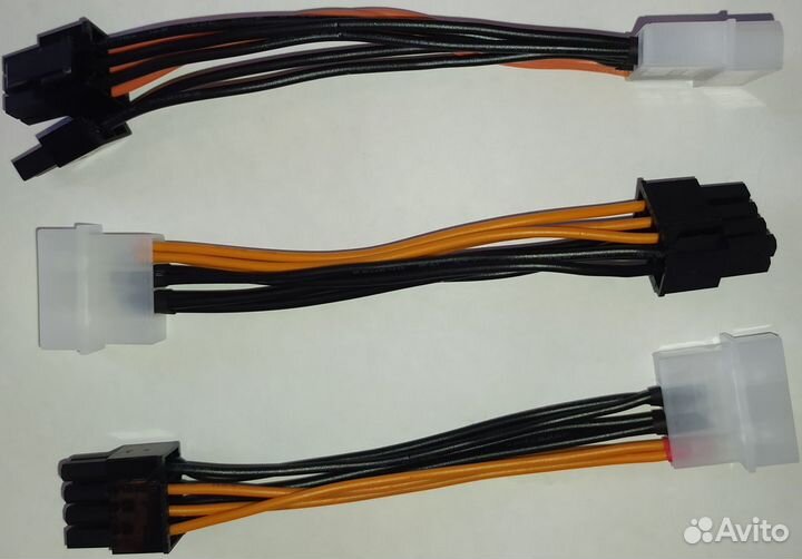 Переходник для питания видеокарты 6 Pin, 8 Pin