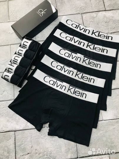 Трусы мужские боксеры черные calvin klein art.90