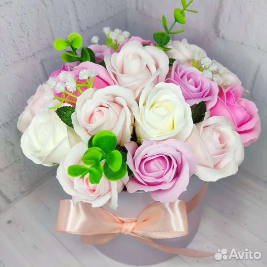 Букеты из мыльных роз