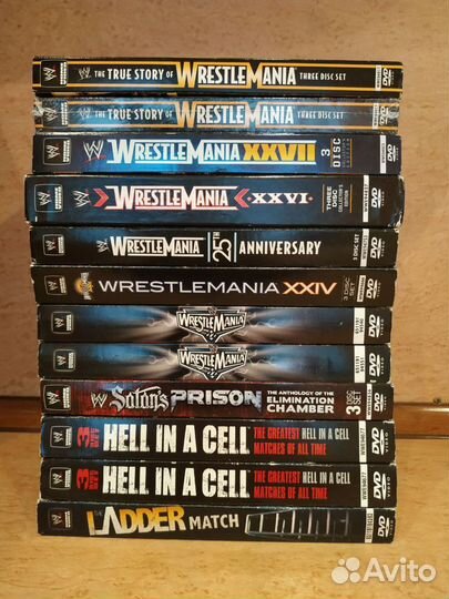 Коллекционные DVD диски с рестлингом от WWE