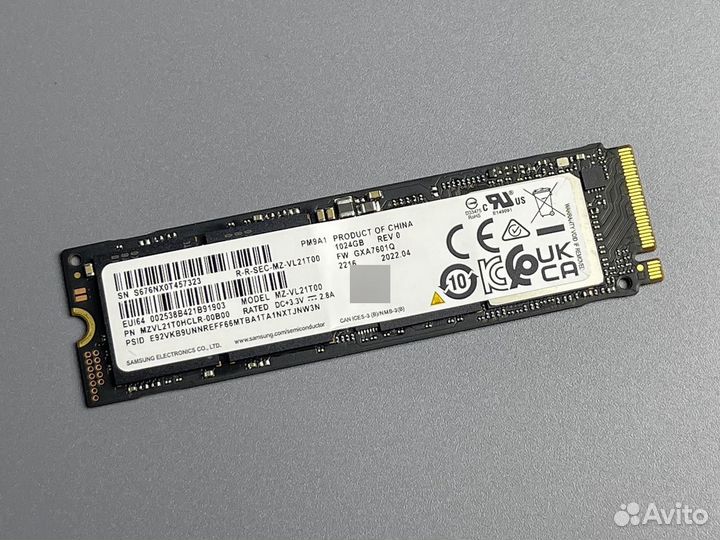 Ssd m2 nvme PM9A1 1tb