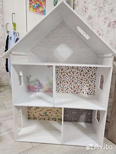 Кукольный домик для барби с мебелью