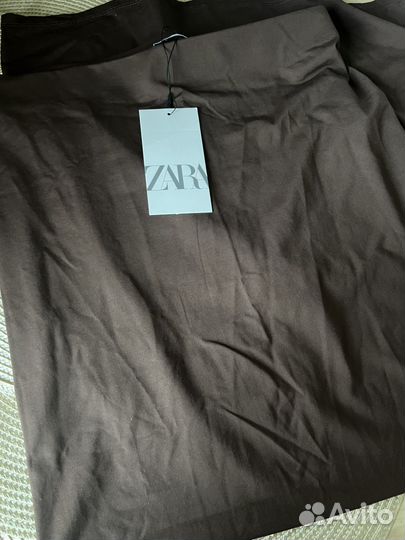 Новая юбка Zara коричневая миди / макси L