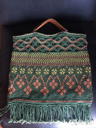 Плетеная сумка макраме