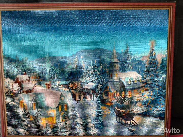 Картины алмазная мозаика готовая на подрамнике