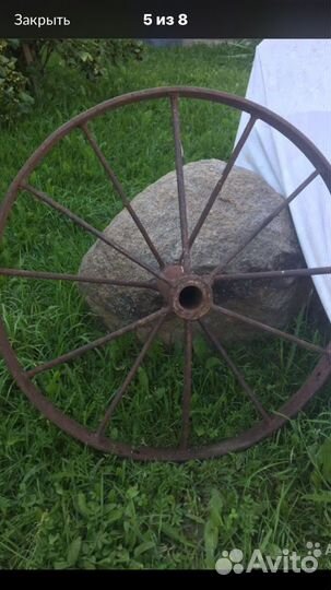 Ходовая для арбы тележки старинная кованная