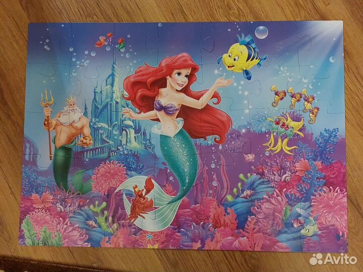 Паззл 68 x 48 см. 35 деталей Русалочка Disney