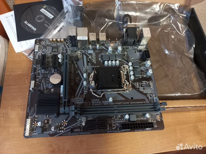 Материнская плата GA H410M S2 V2 Socket LGA1200