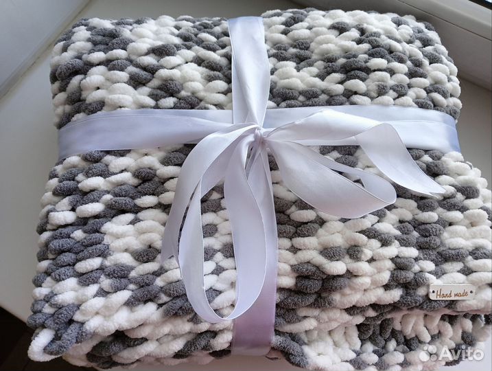 Плед детский вязаный