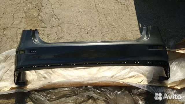 Бампер задний Kia Rio рестайлинг Серый SAE в цвет