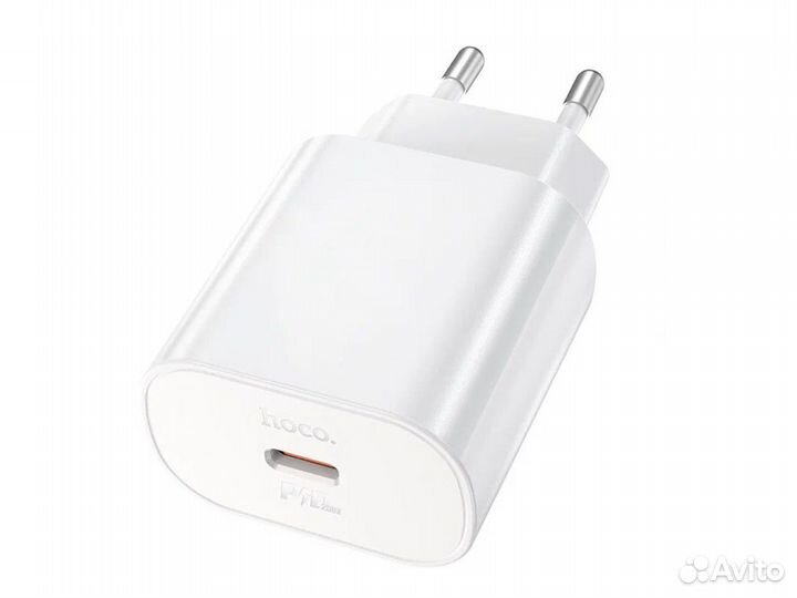 Блок питания hoco N22 Type-C QC3.0 PD25W, белый