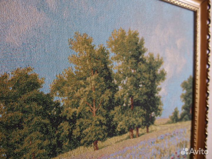 Картина (на ткани) Сельский пейзаж 72х57 см