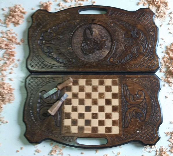 Нарды ручной работы резные