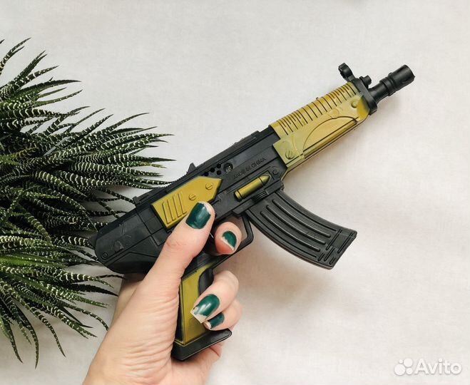 Игрушечный автомат трещотка калаш