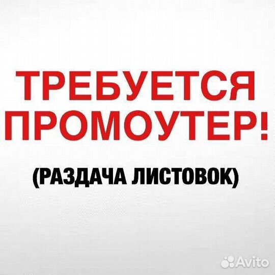 Сотрудник для раздачи листовок