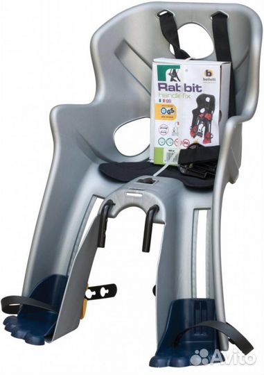 Велокресло Bellelli Rabbit HandleFix цв. серебро