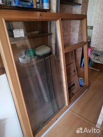 Оконный блок деревянный с форточкой