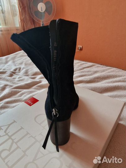 Ботильоны натуральная замша