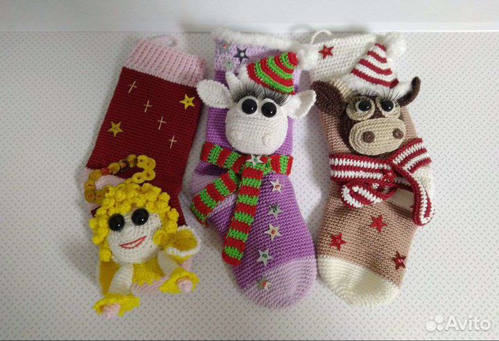 Новогодние носки для подарков