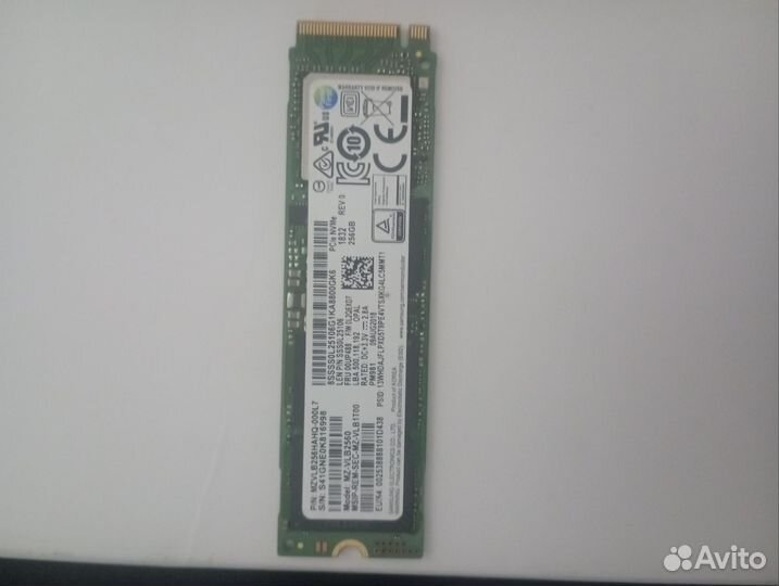Ssd m2 nvme 256gb