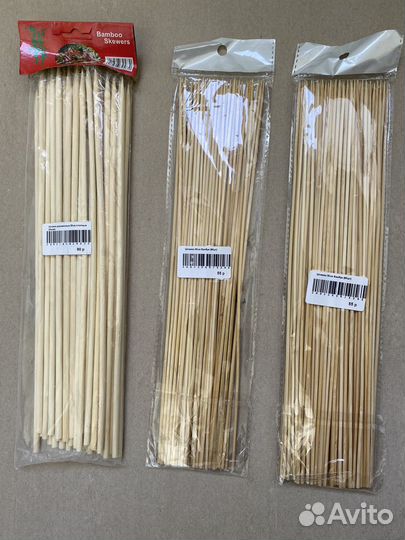 Шпажки бамбуковые деревянные