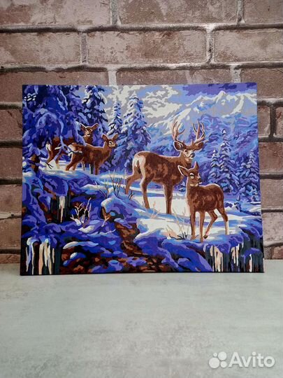 Картины по номерам раскрашенная