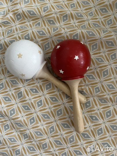 Погремушки деревянные ручной работы