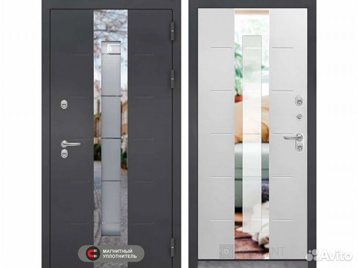 Входная дверь Тундра терморазрыв и стеклопакет