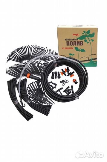 Капельный полив жук от емкости на 60 растений