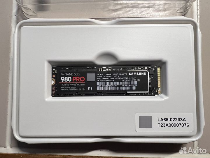 SSD M.2 Samsung 980 pro 2tb Гарантия 5 лет