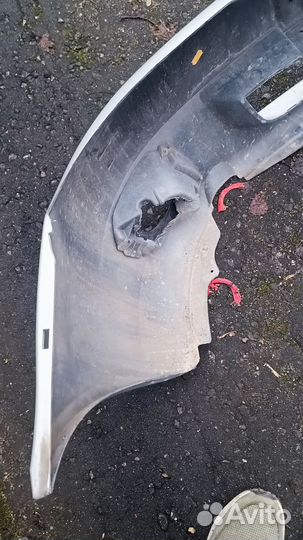 Бампер передний ваз 1183 калина 1 2011 года, с птф