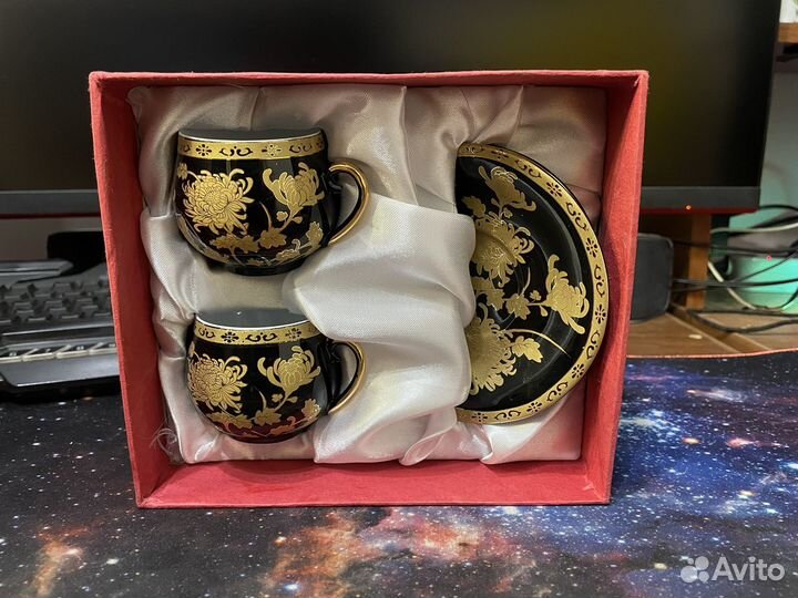 Кофейная(чайная)пара из фарфора Yamasen Japan Gold